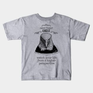 Spirit Animal - Eagle - black Kids T-Shirt